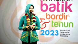 Atalia Ridwan Kamil Apresiasi Acara Gelar Kain Nusantara 2023