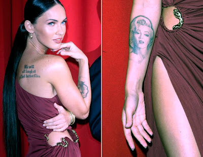 megan fox tattoos meaning. megan fox tattoos what do they