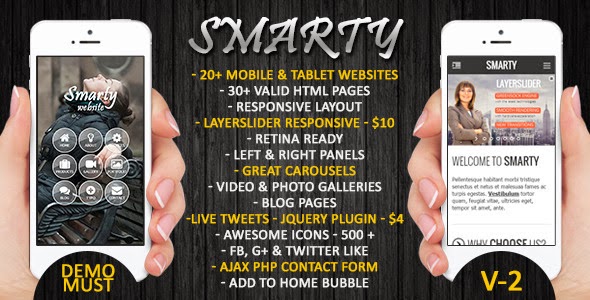 Free Smarty Mobile and Table Responsive web template