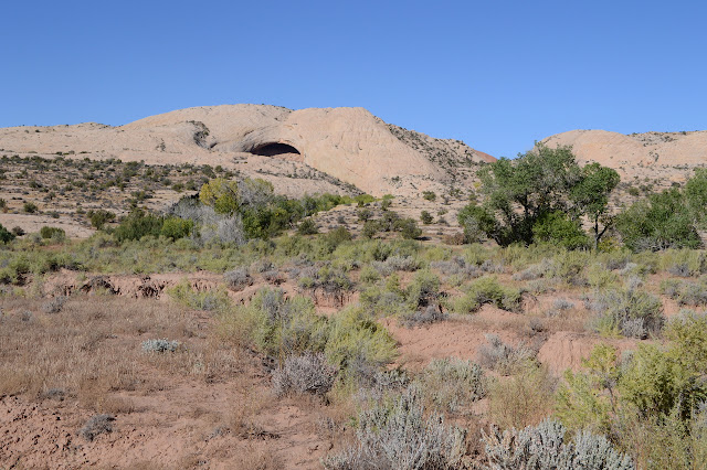 massive hole in the sandstone