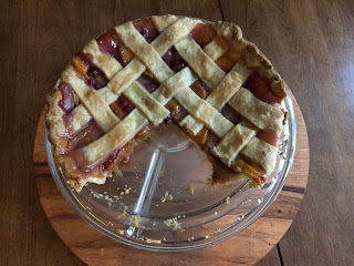 image of pie with missing slice