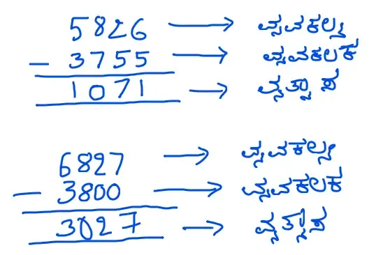 Class 4 Solutions In Kannada Medium Chapter 4 Subtraction