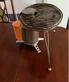 From BioLite: the wood stove and grill attachment