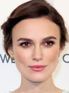 Woman with Square face shape. Keira Knightley, British actress.