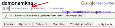 Cách đăng ký và sử dụng FeedBurner cho Blogspot  - by: http://namkna.blogspot.com/