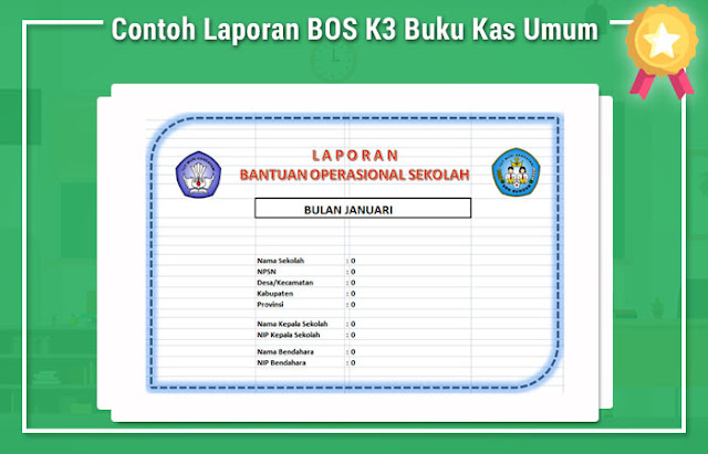 Contoh Laporan BOS K3 Buku Kas Umum