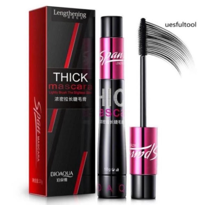 [UF]Mascara Silk Fiber Long Lasting Lengthening Curling Thick Eyelash Women Makeup