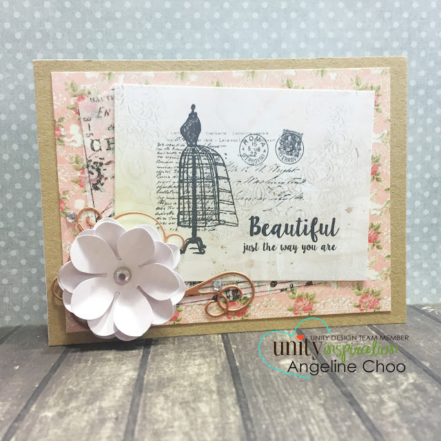 ScrappyScrappy: Just as you are #scrappyscrappy #unitystampco #card #stamp #vintage #sotw