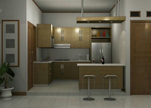 Desain kitchen set minimalis modern