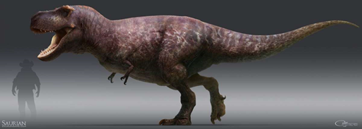 El legendario Tyrannosaurus rex es el espécimen más reconocido del cretáceo, (del griego latinizado tyrannus 'tirano' y saurus 'lagarto', y el latín rex, 'rey'),​ es la única especie conocida del género fósil Tyrannosaurus de dinosaurio terópodo tiranosáurido, que vivió a finales del período Cretácico, hace aproximadamente entre 68 y 66 millones de años,​ en el Maastrichtiense, en lo que es hoy América del Norte. Su distribución en el continente fue mucho más amplia que otros tiranosáuridos. Comúnmente abreviado como T. rex, y castellanizado como tiranosaurio es una figura común en la cultura popular. Fue uno de los últimos dinosaurios no avianos que existieron antes de la extinción masiva del Cretácico-Terciario.