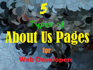 5 types of About Us pages for Web Developers Front