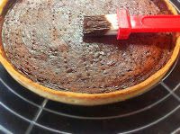 Chablonner un fond de tarte au chocolat