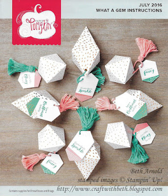 Craft with Beth: Paper Pumpkin July 2016 What a Gem Kit