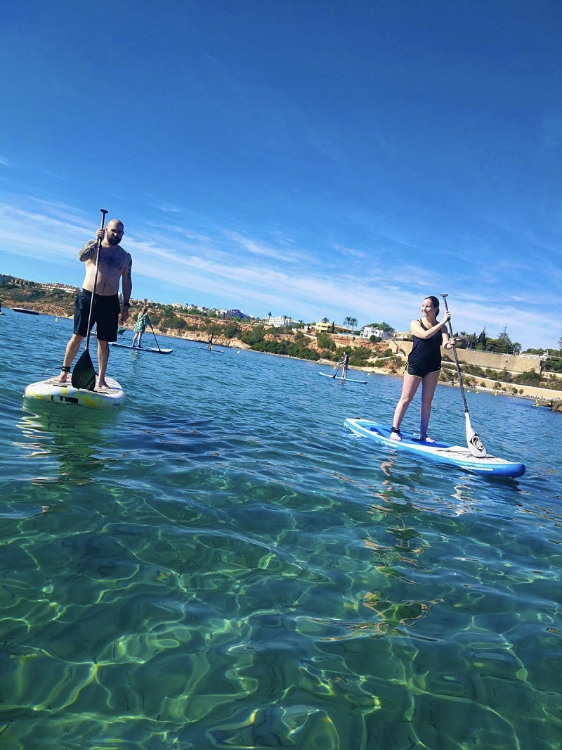 SUP - Paddleboarding at Cabo Roig on the Costa Blanca