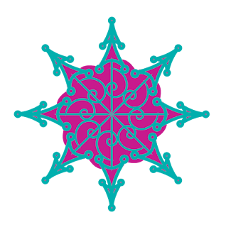 Mandala Snowflakes. 