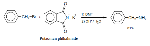 الألكلة باستخدام  الفثالميد Phthalimide alkylation :