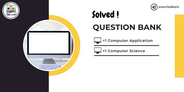 plusone computer solved question bank