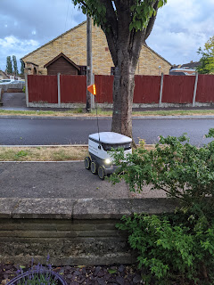 A Spying Starship Delivery Robot!