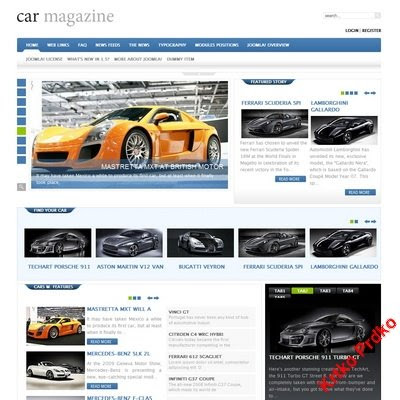 Joomla Template Gavick Car Magazine April 09