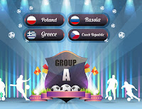 Euro 2012 logo and group A