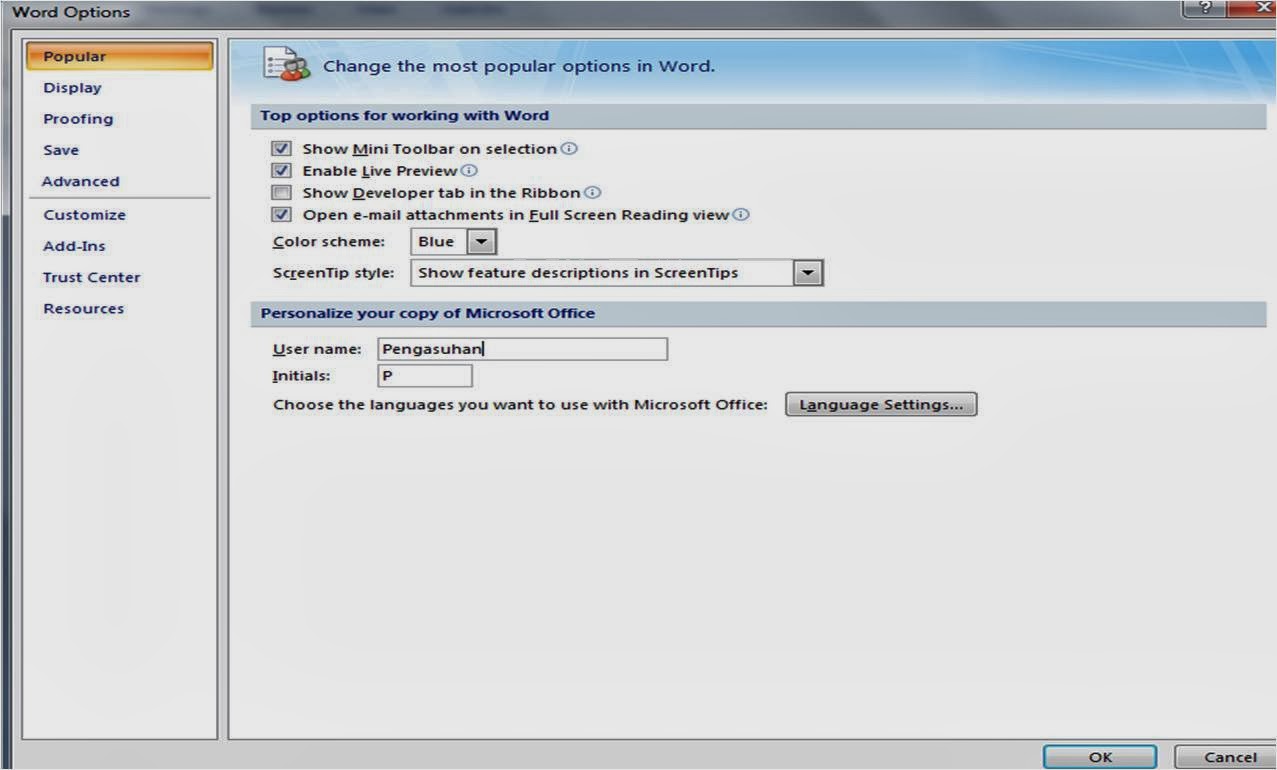 Cara Mengganti Nama Author Pada Microsoft Word
