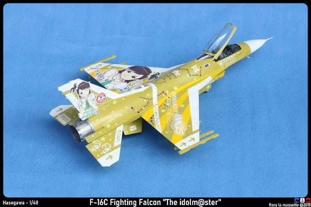 Maquette du F-16C Idolmaster au 1/48.