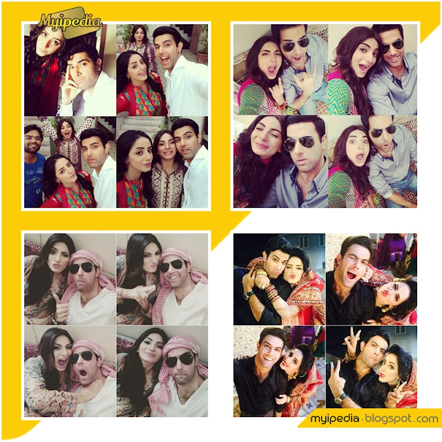 Tere Mere Beech Upcoming Drama on Hum Tv Cast Selfies & On Set Pictures 