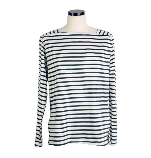 Square Neck Striped T-Shirt