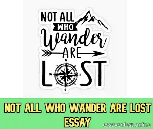 Not All Who Wander Are Lost Essay