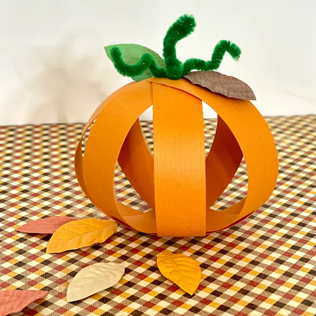 paper pumpkin craft
