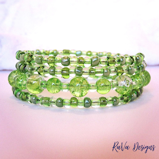 st patrick's day jewelry ideas bracelets green seed beads