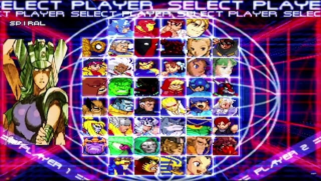 Marvel VS Capcom 2 Extended Edition characters roster