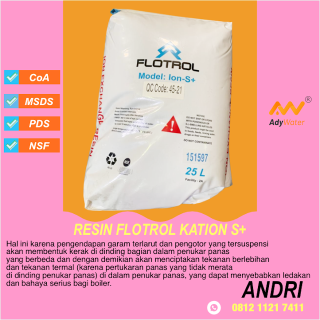 Resin Kation, Resin, Resin Softener, Resin Merek, Resin Pelunak Air, Resin Water Softening, Resin Water Softener, Resin, Cation, Cation Resin, harga resin kation flotrol S+, jual resin kation flotrol S+, jual resin softener, distributor resin softener, jual resin kation, resin untuk boiler, resin pelunak air, resin water softener