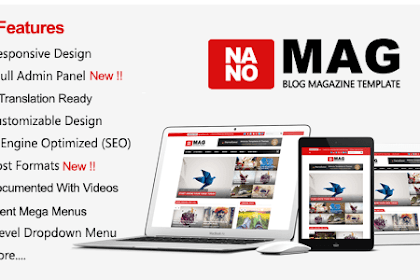 Download Free Nanomag - Responsive Blog & Magazine Blogger Template