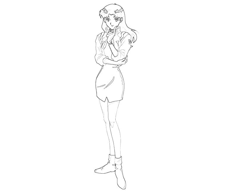 printable-misato-katsuragi-look_coloring-pages-4