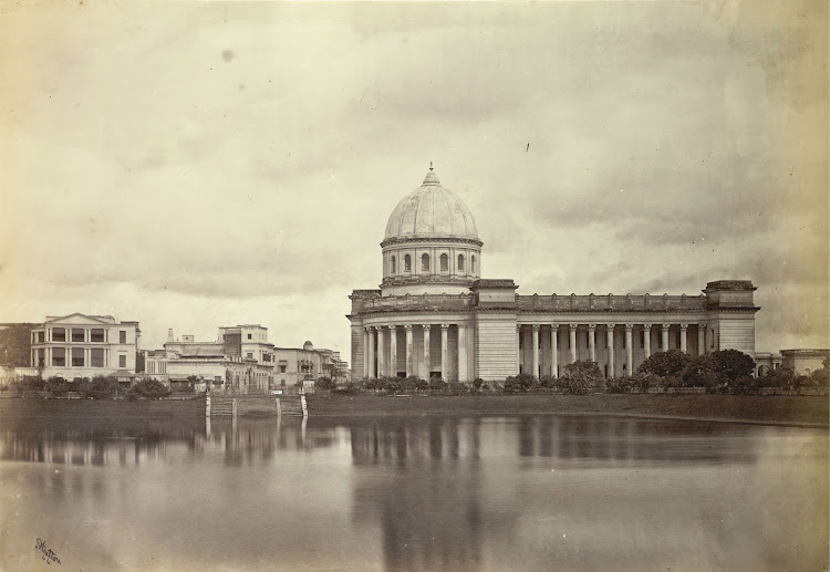 Lall Dighi and General Post Office (GPO) - Calcutta (Kolkata) 1875