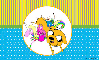 Adventure Time Party, Free Printable Labels.