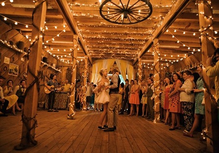 And I'm a fan of not-so-formal wedding receptions. Barn