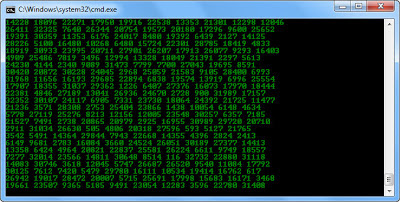 Matrix effect trick in CMD.