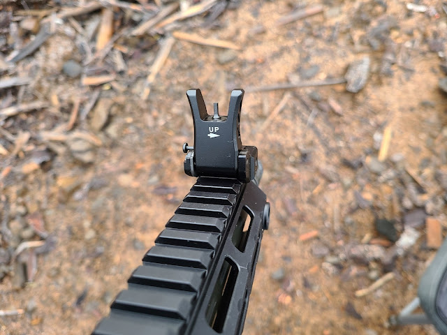 FN SRP G2 Carbine   FN 15 flip up backup sights