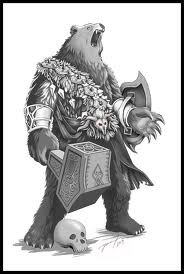 Bear Warrior Tattoo Design