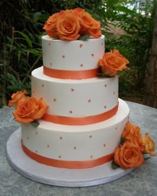 Orange Wedding Cakes