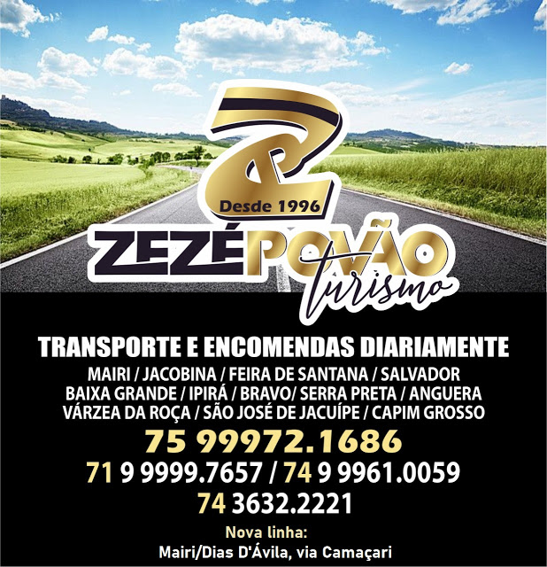 Zezé Povão Turismo - Nova linha: Mairi/Dias D'Ávila, via Camaçari