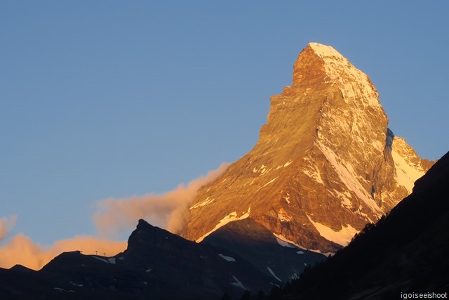The Matterhorn, a mountain of gold.