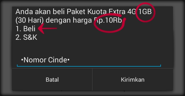 Kuota 4G Telkomsel 1 GB