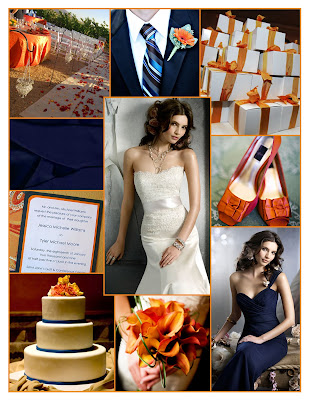 Good morning everyone and welcome to a Weekend Wedding in Navy Blue Orange