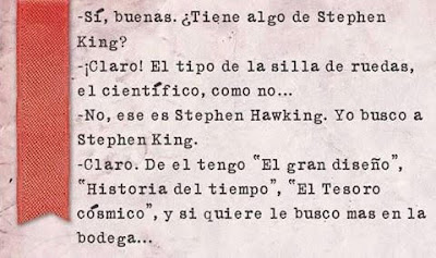 Meme de humor sobre Stephen King