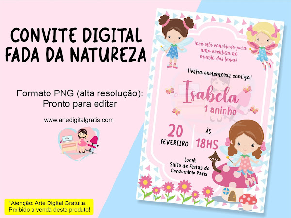 Convite virtual luluca desenho  Produtos Personalizados no Elo7