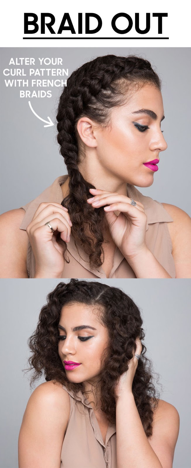 Braid Out curly hair idea