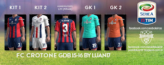 Kit FC Crotone Zeus [2015-2016] Pes 2013